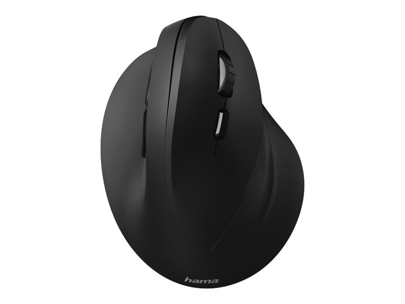 Hama Vertical Ergonomic - Vertical mouse - ergonomisch - Fr Rechtshnder - optisch - 6 Tasten - kabellos - 2.4 GHz - kabelloser Empfnger (USB)