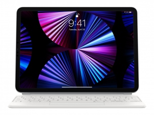 | Apple Magic Keyboard - Tastatur und Foliohlle - mit Trackpad - hinterleuchtet - Apple Smart connector - QWERTZ - Deutsch - wei - fr Apple 10.9-inch iPad Air (4th gen, 5th gen)