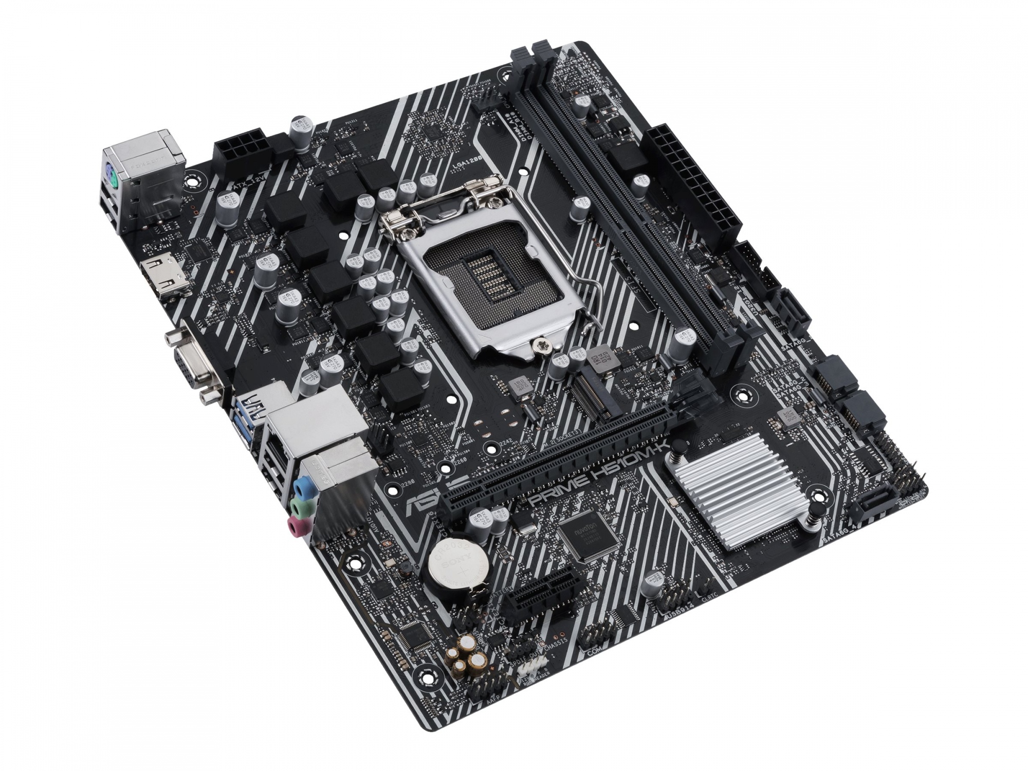 ASUS PRIME H510M-K - Motherboard - micro ATX - LGA1200-Sockel - H510 Chipsatz - USB 3.2 Gen 1 - Gigabit LAN - Onboard-Grafik (CPU erforderlich)